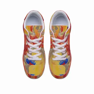 Men Flower Flame Dance Shoes