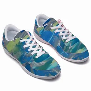 Men Lime Green Blue Dance Shoes