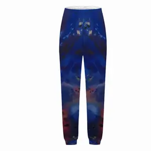 Women Silver-Blue Casual Sports Pants