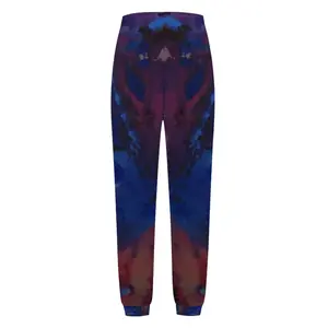 Women Silver-Blue Casual Sports Pants