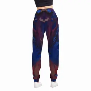 Women Silver-Blue Casual Sports Pants