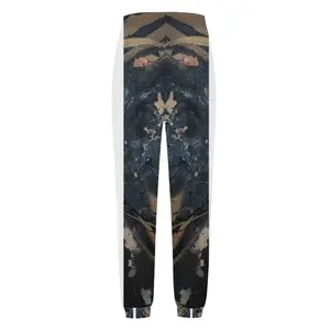 Women Black Matter Casual Sports Pants