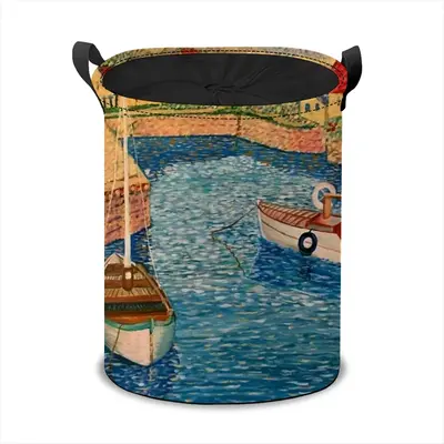 Boats In The Country Laundry Basket