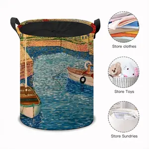 Boats In The Country Laundry Basket