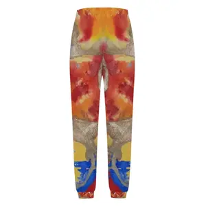 Women Flower Flame Casual Sports Pants