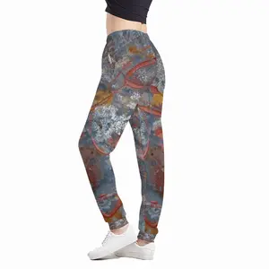 Women Illuminated Flecks Casual Sports Pants