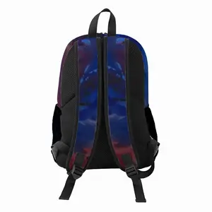 Silver-Blue Casual Backpack Bag