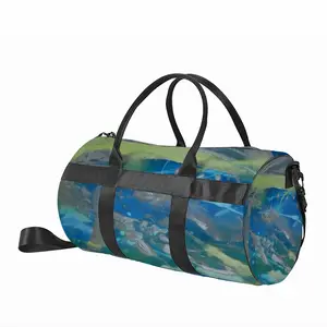 Lime Green Blue Travel Sports Bag