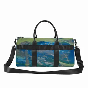 Lime Green Blue Travel Sports Bag