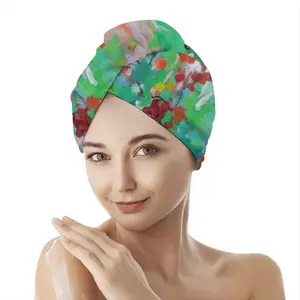 Summer Flowers Hair Dryer Cap (Flannel)