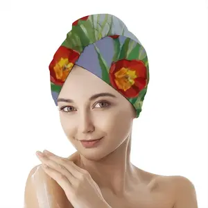 Tulips Hair Dryer Cap (Flannel)