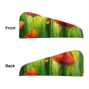 The Sunshine Poppies Hair Dryer Cap (Flannel)