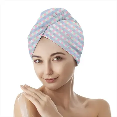 Pink-Purple-Green Hair Dryer Cap (Flannel)