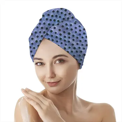 Holes Purple Blue Hair Dryer Cap (Flannel)