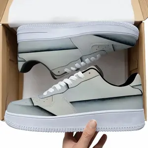 Men Charcoal White No 1 Series 4 Low Top Shoes