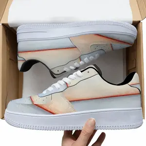 Men White Orange Series 3 Low Top Shoes