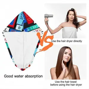 Colour Word Hair Dryer Cap (Flannel)