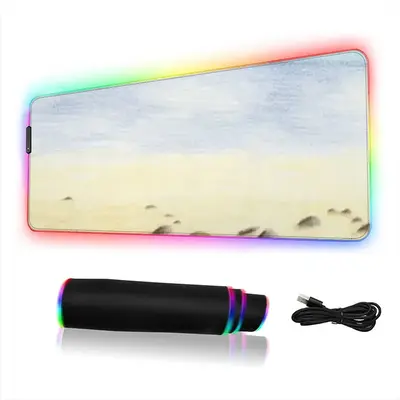 Beach With Stones Keyboard Mouse Pad (Illuminated)