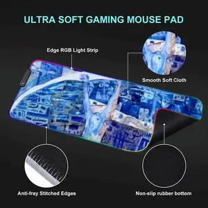 True Blue Keyboard Mouse Pad (Illuminated)