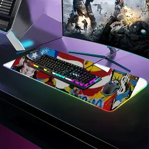 N Y Mark Keyboard Mouse Pad (Illuminated)