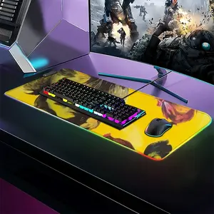 Rooster And Chickens Keyboard Mouse Pad (Illuminated)