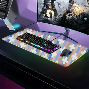 White Crosses Keyboard Mouse Pad (Illuminated)