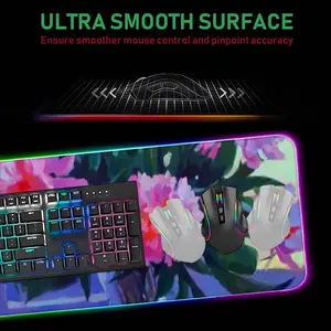 Peonies Keyboard Mouse Pad (Illuminated)