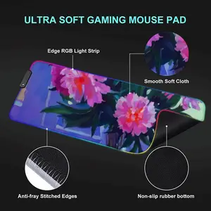 Peonies Keyboard Mouse Pad (Illuminated)