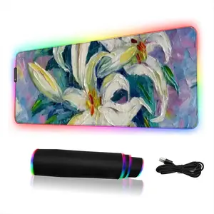 Lilies Keyboard Mouse Pad (Illuminated)