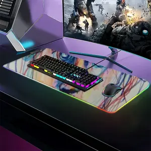 Please Wait For Me Keyboard Mouse Pad (Illuminated)