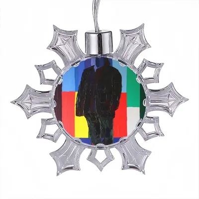 Gerard Depardieu Christmas Pendant (Transparent Snowflake)