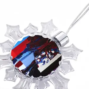 David And Victoria Beckham The Eternal Lovers Christmas Pendant (Transparent Snowflake)