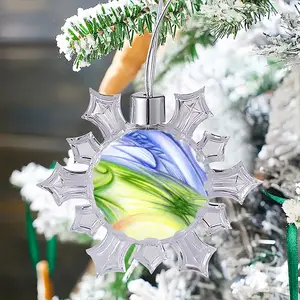 The Sixth Day Christmas Pendant (Transparent Snowflake)