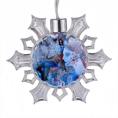 Village Poetry Christmas Pendant (Transparent Snowflake)