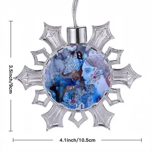 Village Poetry Christmas Pendant (Transparent Snowflake)