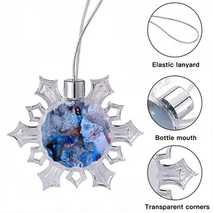 Village Poetry Christmas Pendant (Transparent Snowflake)