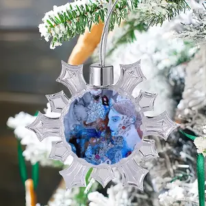 Village Poetry Christmas Pendant (Transparent Snowflake)