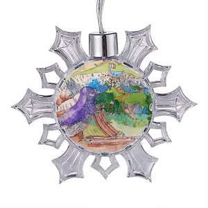 The Lee - Drawing Christmas Pendant (Transparent Snowflake)