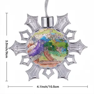 The Lee - Drawing Christmas Pendant (Transparent Snowflake)