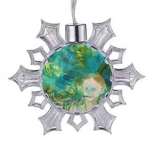 August Christmas Pendant (Transparent Snowflake)