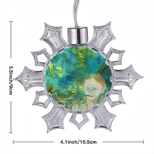 August Christmas Pendant (Transparent Snowflake)