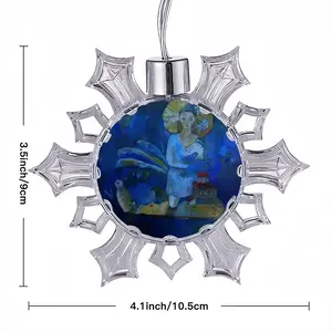 Diva Who Safe Dreams Christmas Pendant (Transparent Snowflake)