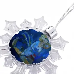 Diva Who Safe Dreams Christmas Pendant (Transparent Snowflake)