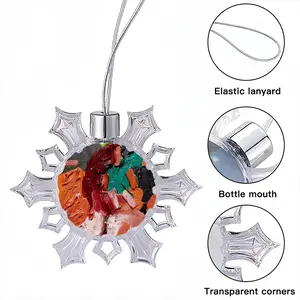 Ham And Cheese Christmas Pendant (Transparent Snowflake)