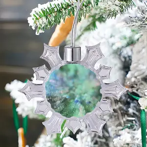 Growth 74 Seconds Christmas Pendant (Transparent Snowflake)