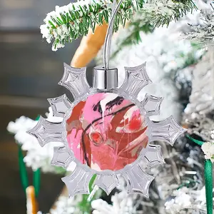 Raftsmen Christmas Pendant (Transparent Snowflake)