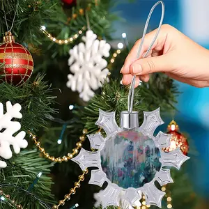 Dream On Christmas Pendant (Transparent Snowflake)