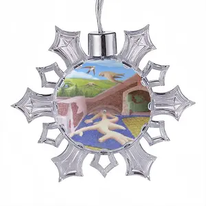 This Was Not Unusual Christmas Pendant (Transparent Snowflake)