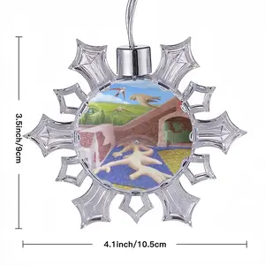 This Was Not Unusual Christmas Pendant (Transparent Snowflake)