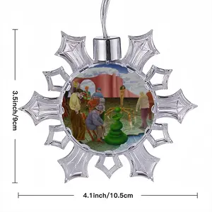 Along The Border Of Dream Christmas Pendant (Transparent Snowflake)